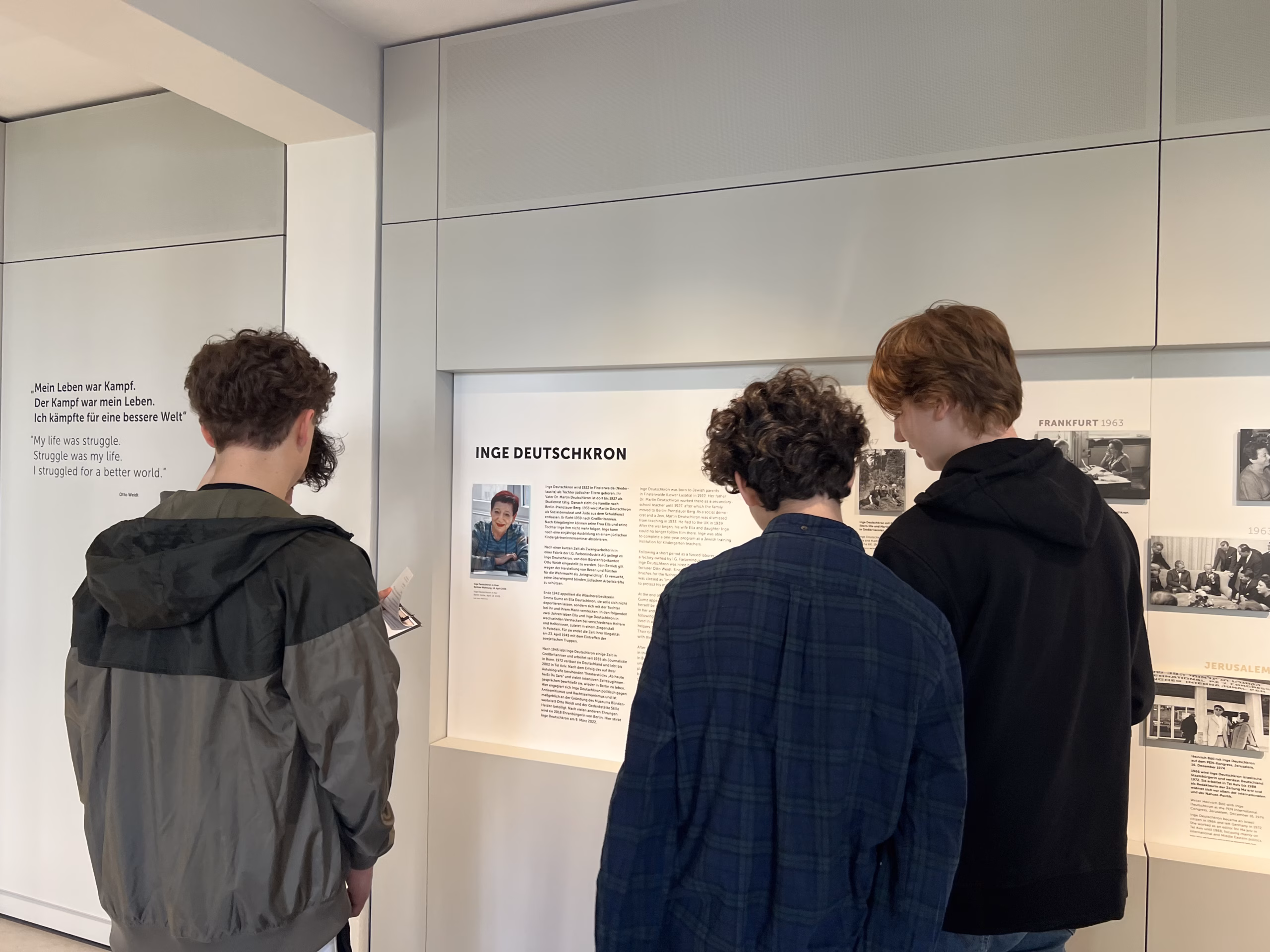 Workshop im Museum Blindenwerkstatt Otto Weidt